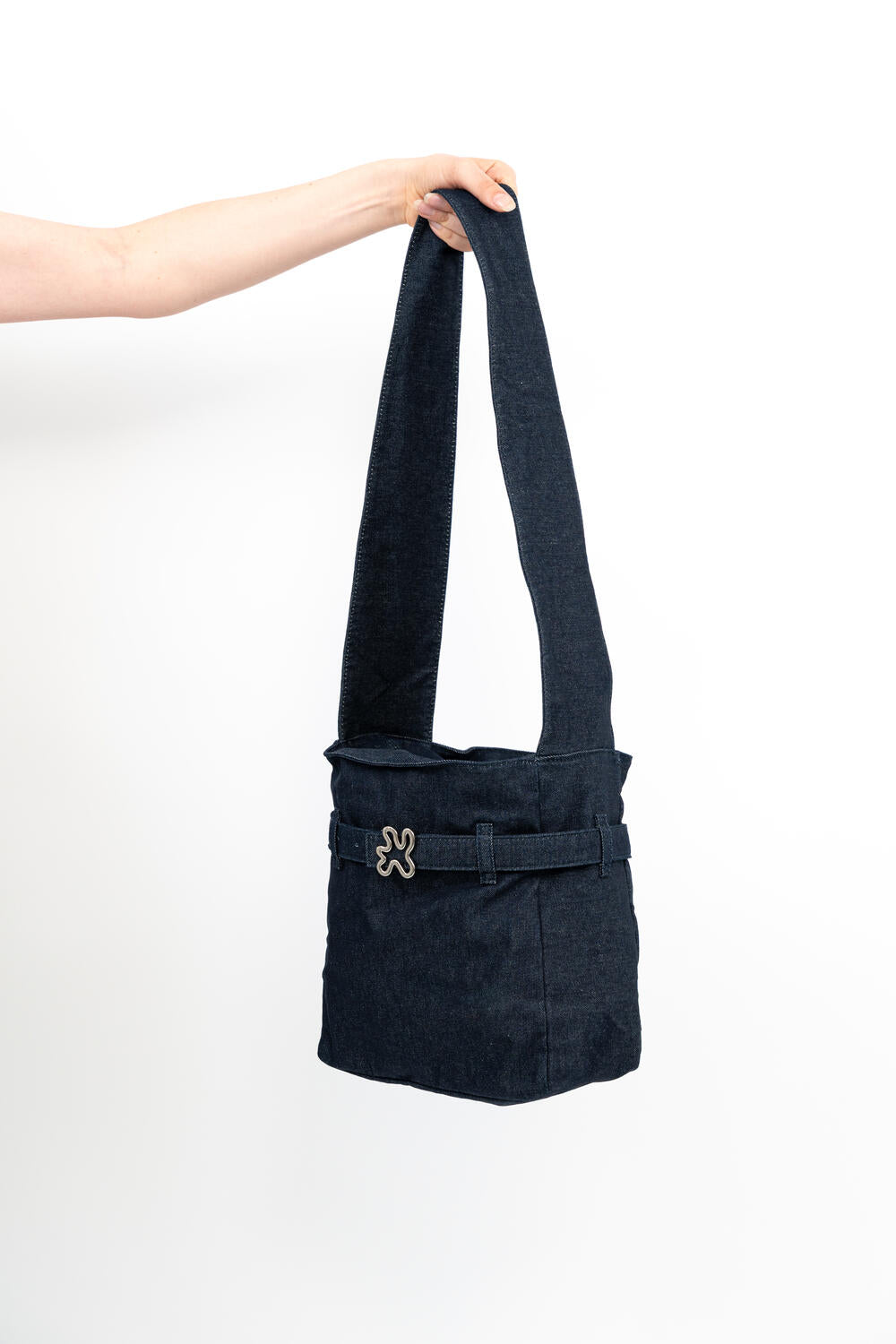 DENIM crossbody taske - blå